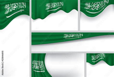 Vector Saudi Arabia Flag, Saudi Arabian Colors (Vector Art) Stock ...