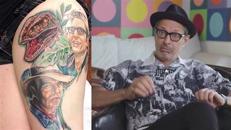 Jeff Goldblum rates Jeff Goldblum tattoos on a scale of 10 possible Goldblums