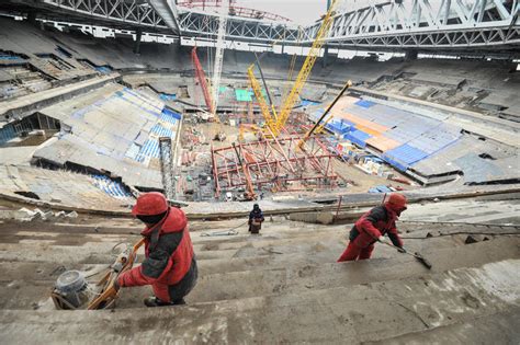 Construction of a Stadium for the 2018 World Cup Editorial Image ...