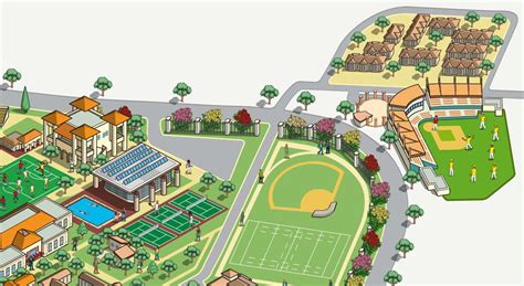 Santa Clara University Campus Map Illustration on Behance Campus Map, School Campus, College ...