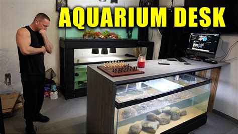 DIY 8 FOOT AQUARIUM DESK FOR MY FISH - YouTube