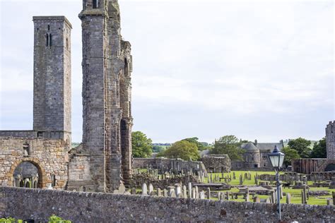 Free Stock photo of Graveyard and towers of St Andrews Cathedral | Photoeverywhere