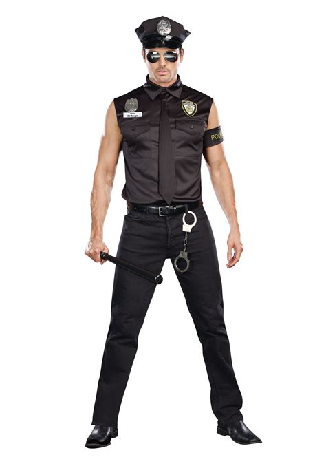 Sexy Cop Plus Size Costume for Men