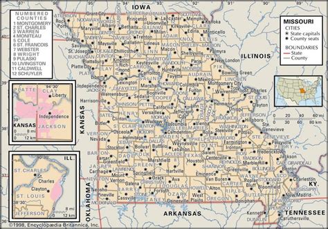 State And County Maps Of Missouri - Printable Map Of Springfield Mo | Printable Maps