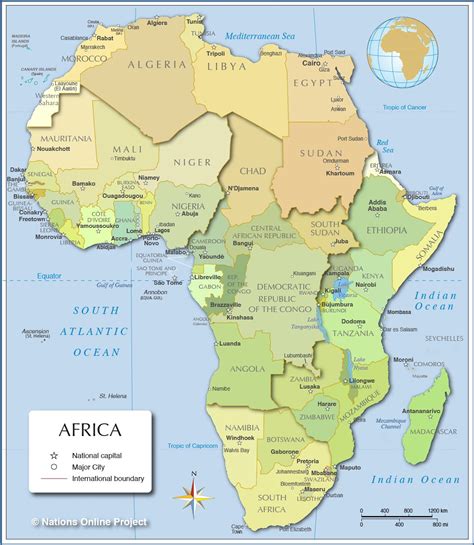 Map of africa – Artofit