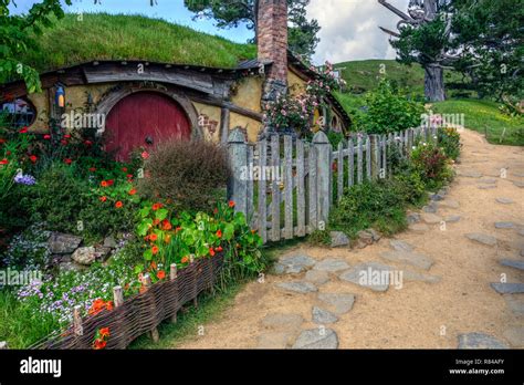 Hobbiton, Movie Set, Waikato, Matamata, New Zealand Stock Photo - Alamy