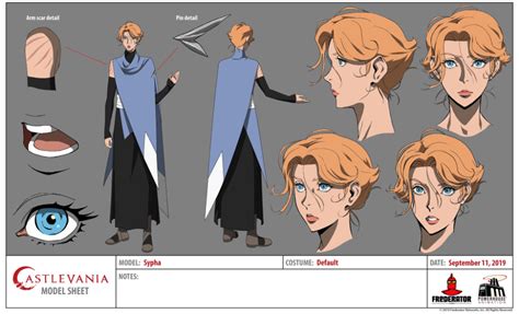 Castlevania season 4 high resolution character design sheets ...