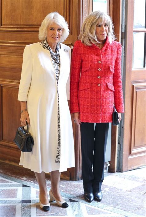 Queen Camilla looks fabulous in white for day two of state visit to ...