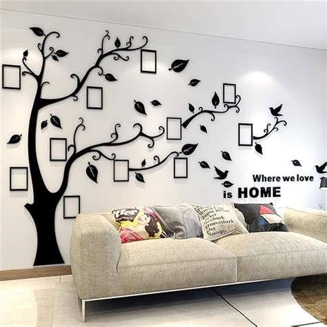 Amazon.com: 3D Tree Wall Stickers - DIY Photo Frame Tree Wall Decal ...