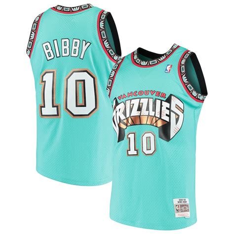 Mike Bibby Vancouver Grizzlies Mitchell & Ness Hardwood Classics ...