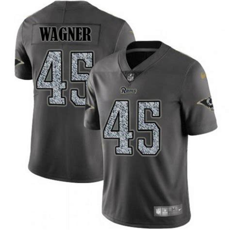 Rams Bobby Wagner Gray Static Fashion Jersey – US Sports Nation