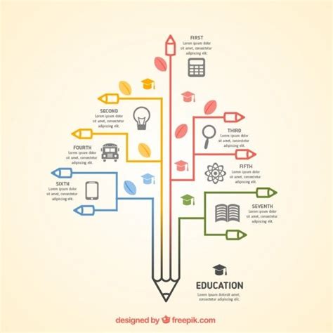 Free Vector | Infographic of education | Infographic template ...