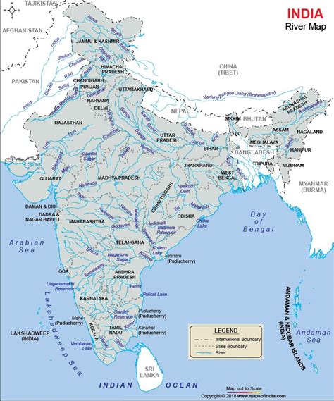 India River Map | Indian river map, India map, Map outline