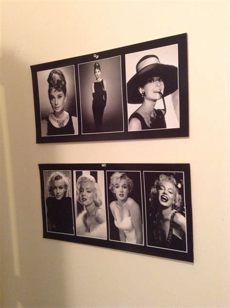 Marilyn Monroe & Audrey Hepburn Wall Posters. | Marilyn monroe decor, Marilyn monroe room ...