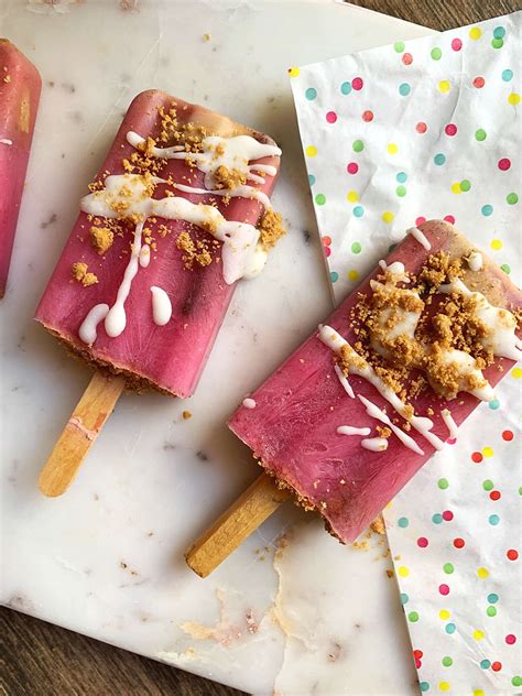 Strawberry Shortcake Popsicles Vegan & Low Carb