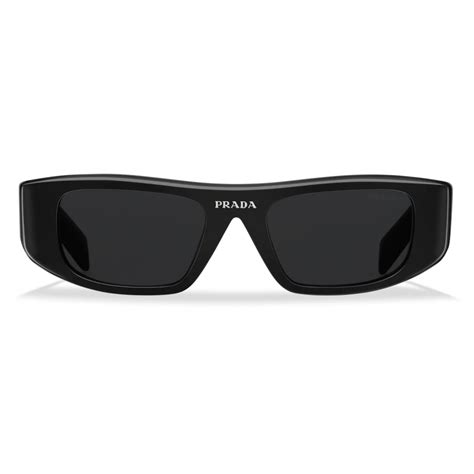 Prada - Prada Runway - Rectangular Sunglasses - Black - Prada ...