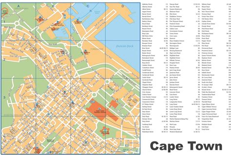 Cape Town street map - Ontheworldmap.com