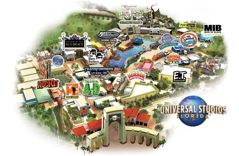Printable Universal Studios Hollywood Map