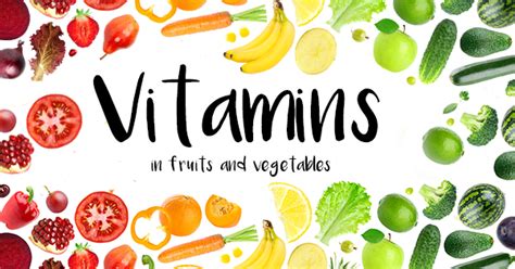 Blog - Vitamins in fruits and vegetables - Bodybuilding and Sports Supplements