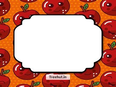 Apple Free Printable Labels, 3x4 inch Name Tag