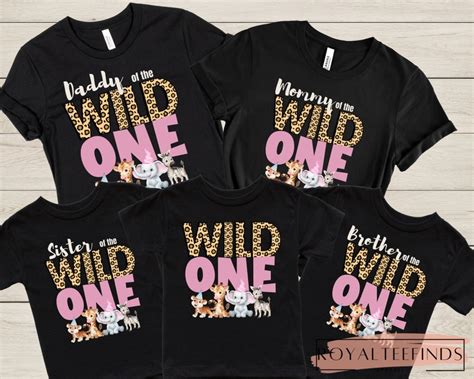 Wild One Shirts Birthday Zoo Birthday Party Shirts Family - Etsy