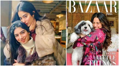 Janhvi Kapoor cuddles her dog on magazine cover clicked by sister ...