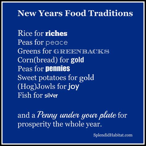 New Years Food Traditions