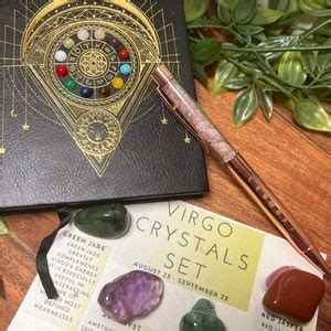 Virgo Crystal Set, Virgo Crystals, Crystals for Virgo, Zodiac Gifts ...