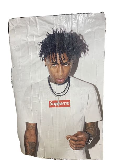 Supreme Supreme New York NBA YOUNGBOY box logowheatpaste poster | Grailed