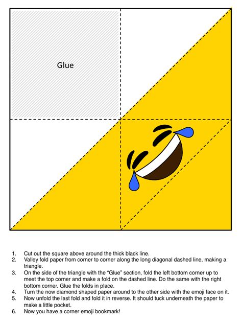 Corner Bookmark Template