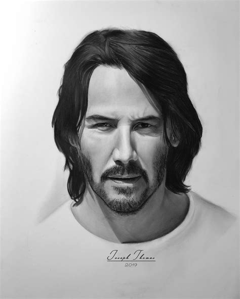 Just finished a Pencil drawing of John Wick (Keanu Reeves). : r/drawing