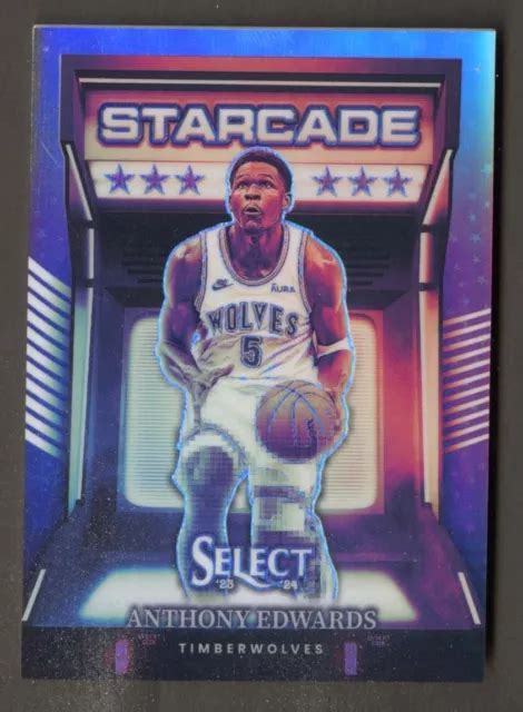 2023-24 PANINI SELECT Anthony Edwards Starcade Prizm T-Wolves #4 EUR 11,50 - PicClick IT