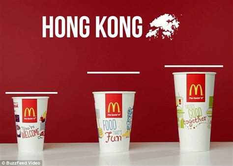 est100 一些攝影(some photos): McDonald's cup sizes vary across the globe ...