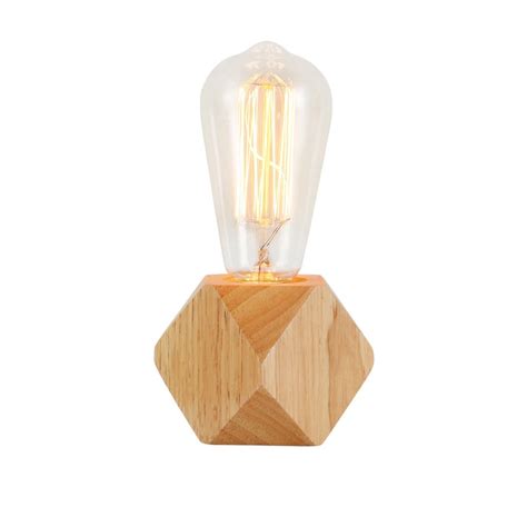Creative small size original wooden table light dimmable switch nordic lamp for room dimmer led ...
