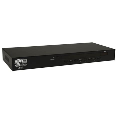 8-Port 1U Rack-Mount USB/PS2 KVM Switch, On-Screen Display | Eaton