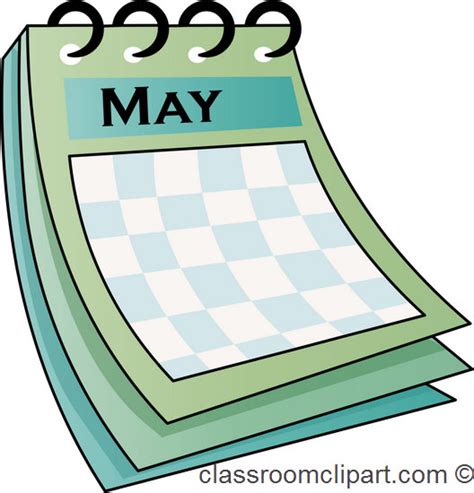 Calendar Clipart - may_calendar_712 - Classroom Clipart