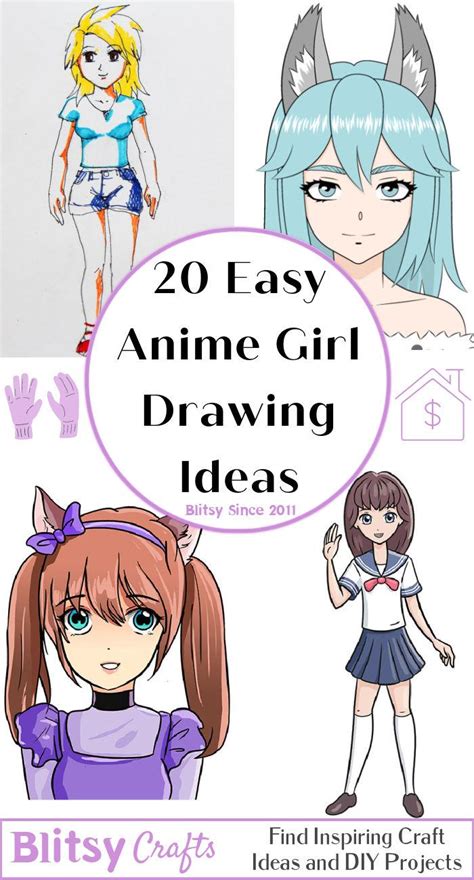 20 Easy Anime Girl Drawing Ideas - Draw Anime Girl