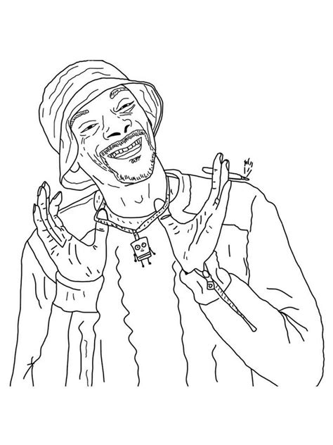 Snoop Dogg coloring pages