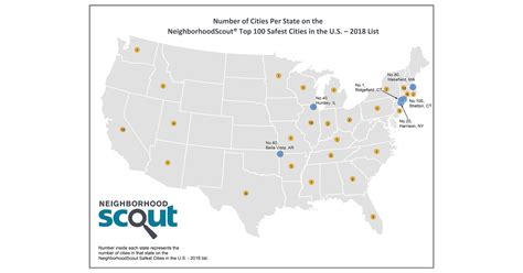 NeighborhoodScout® Reveals the Top 100 Safest Cities in the U.S. for 2018