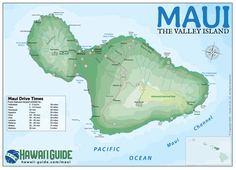 Maui Hawaii Maps - Travel Road Map