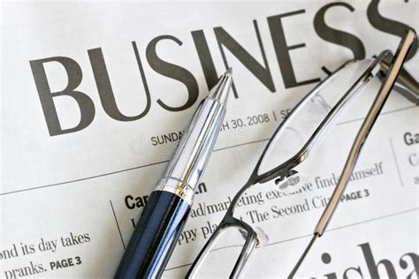 Business Newspaper Headline Stock Photo - Image of finance, office: 5136730