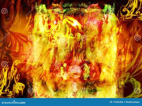 Fiery hellish background stock illustration. Illustration of background - 17666366