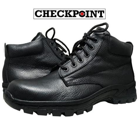 Checkpoint MARIKINA MADE men's SAFETY SHOES black | Juan-SH | Lazada PH