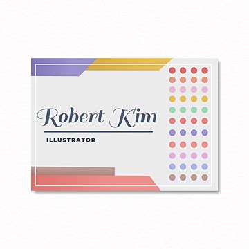 Colorful Template Business Card PNG Transparent Images Free Download | Vector Files | Pngtree