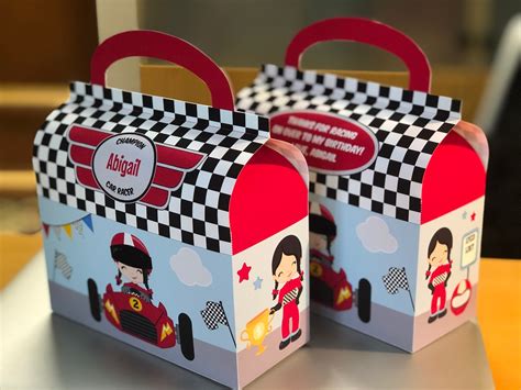 Race Car Party Favor Boxes / Racing Party Favors / Formula One - Etsy