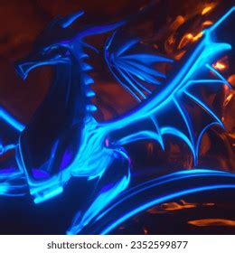 Neon 3d Image Dragon AI-generated image 2352599877 | Shutterstock