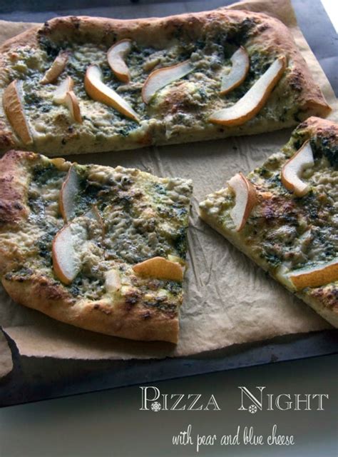 Pear and Blue Cheese Pizza - The Culinary Chase