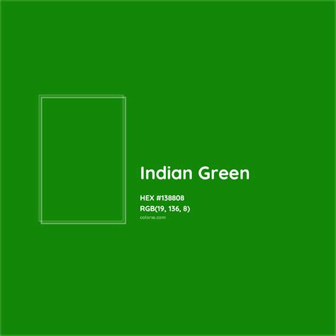 About Indian Green Color - Color codes, similar colors and paints - colorxs.com