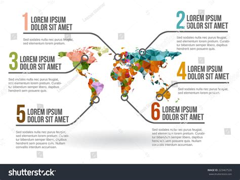 World Map Infographic Vector Illustration Stock Vector (Royalty Free ...