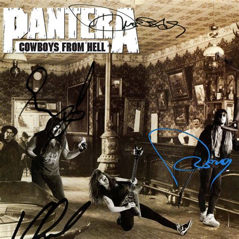 Pantera Cowboys From Hell Platinum LP Limited Signature Edition Studio ...